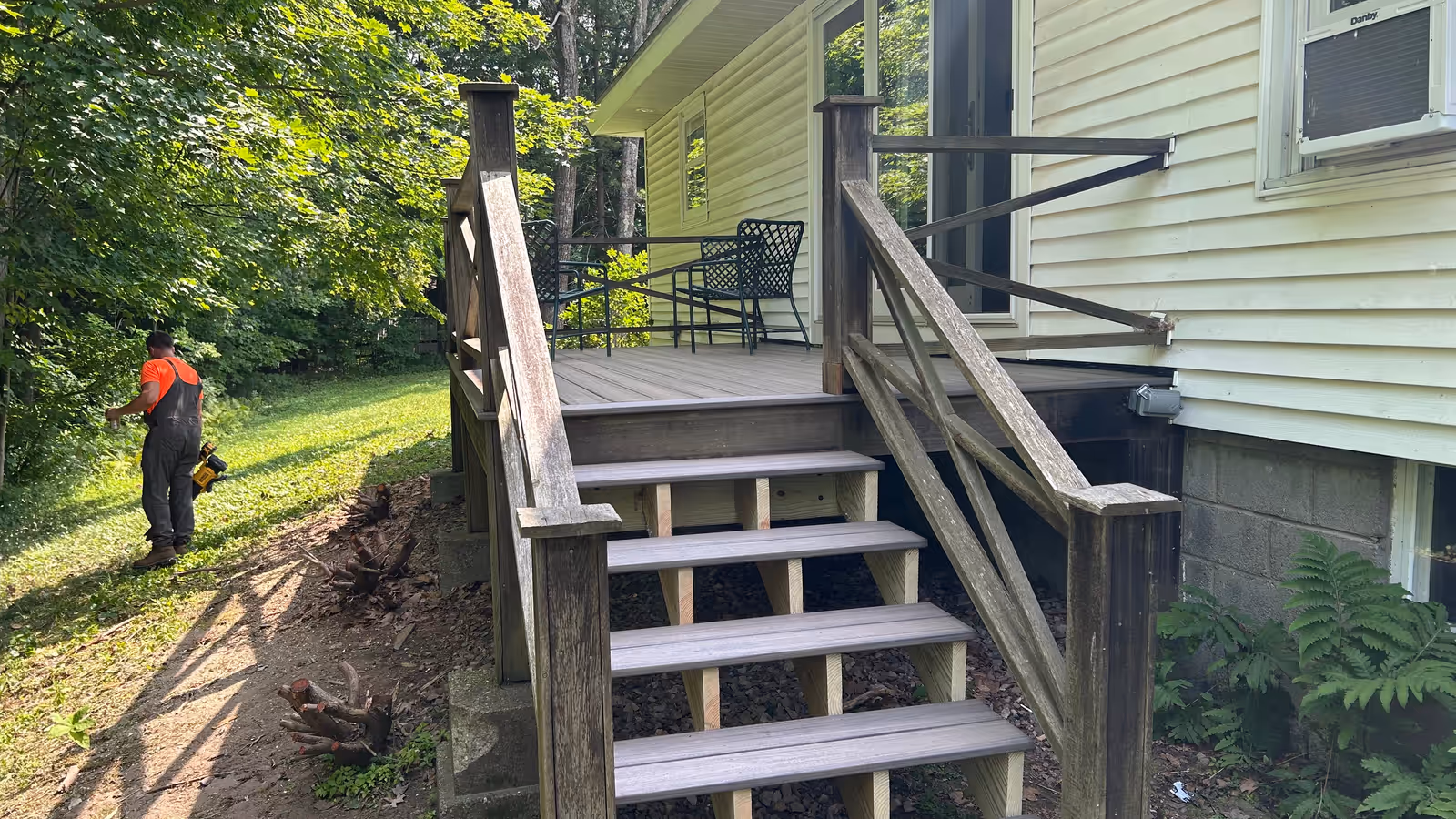 Deck repair and remodel work by Empirical Renovations in Vermont